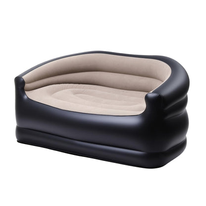 Inflatable Two-Seater Sofa with Pump – Coffee