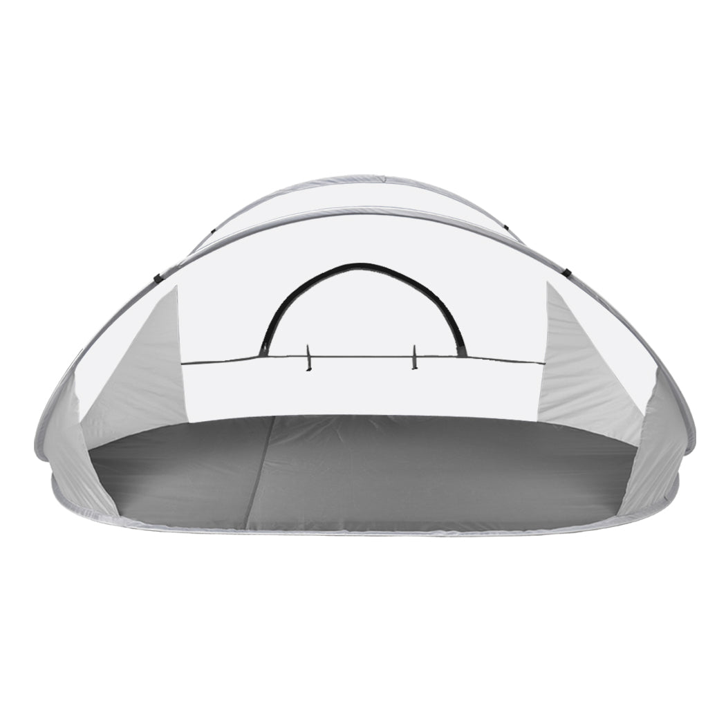 Mountview Pop Up Tent Camping Beach Grey-1973193756056358913