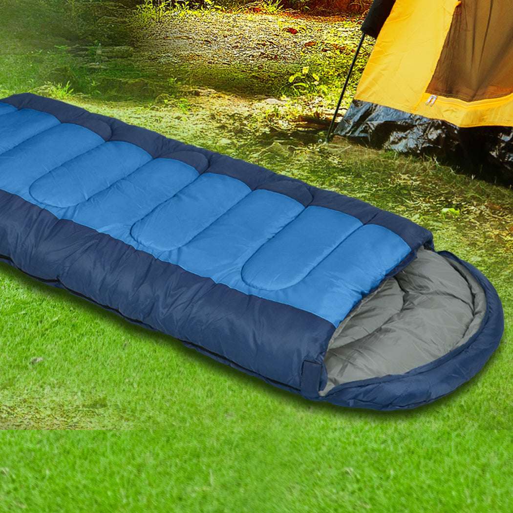 Mountview Sleeping Bag Outdoor Camping Blue-1973193761051774983