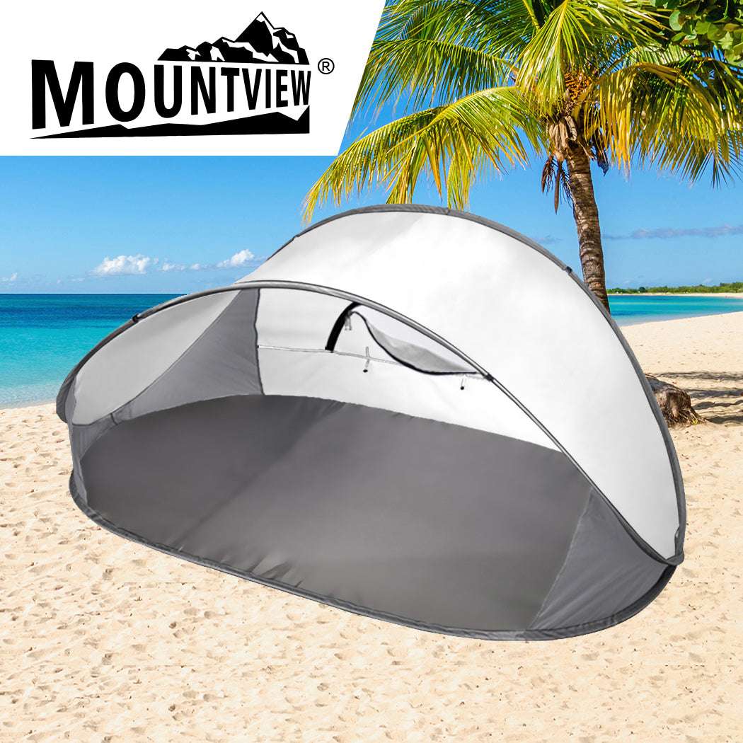 Mountview Pop Up Tent Camping Beach Grey-1973193756056358919