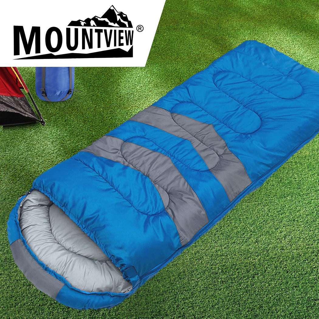 Mountview Single Sleeping Bag Bags Outdoor Blue-1973193762939211782
