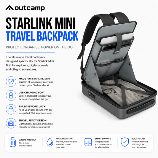 Outcamp Hard-Shell Backpack for Starlink Mini