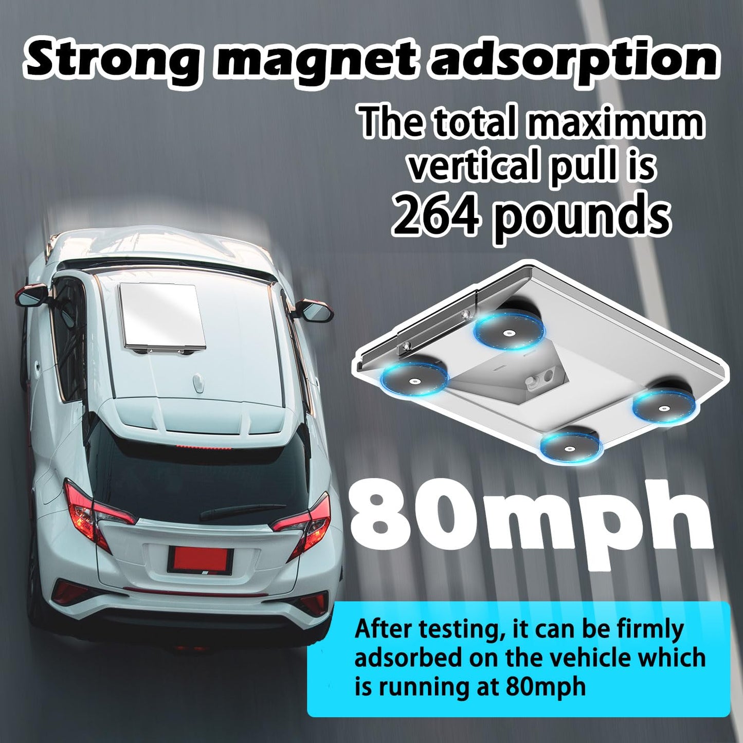 Outcamp Alloy Magnetic Shield Mount for Starlink Mini
