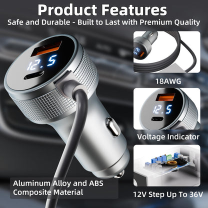 Outcamp 12V/24V Car Power Supply for Starlink Mini