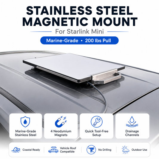 Outcamp Stainless Steel Magnetic Mount for Starlink Mini