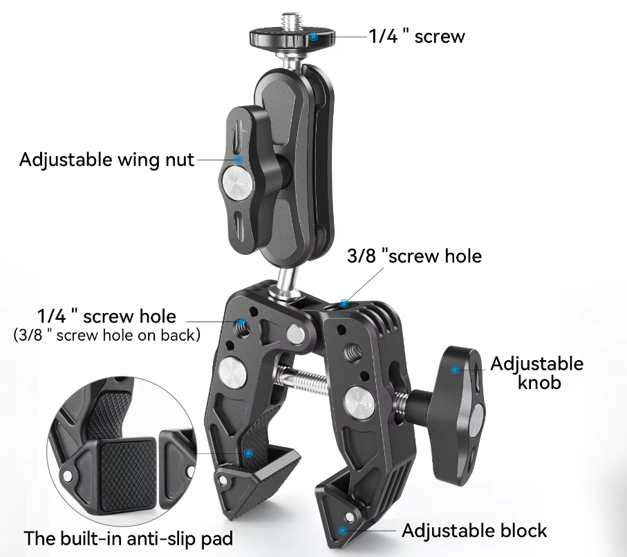 Outcamp Universal Clamp Mount for Starlink Mini