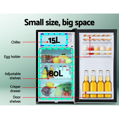 95L Upright Portable Fridge Freezer – Glacio 12V/240V