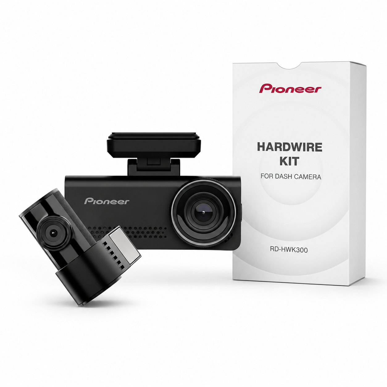 Pioneer Dual Dash Cam 4K + Hardwire Kit Bundle