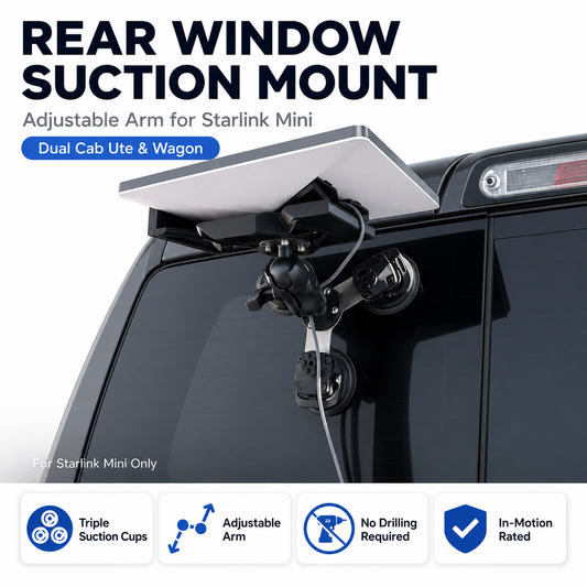 Outcamp Adjustable Rear Window Suction Mount for Starlink Mini