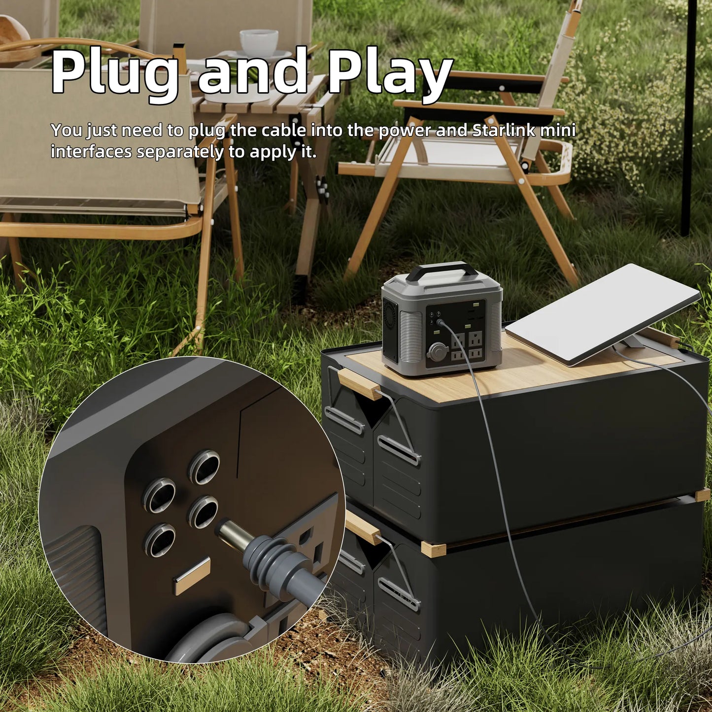 Outcamp DC Power Cable for Starlink Mini