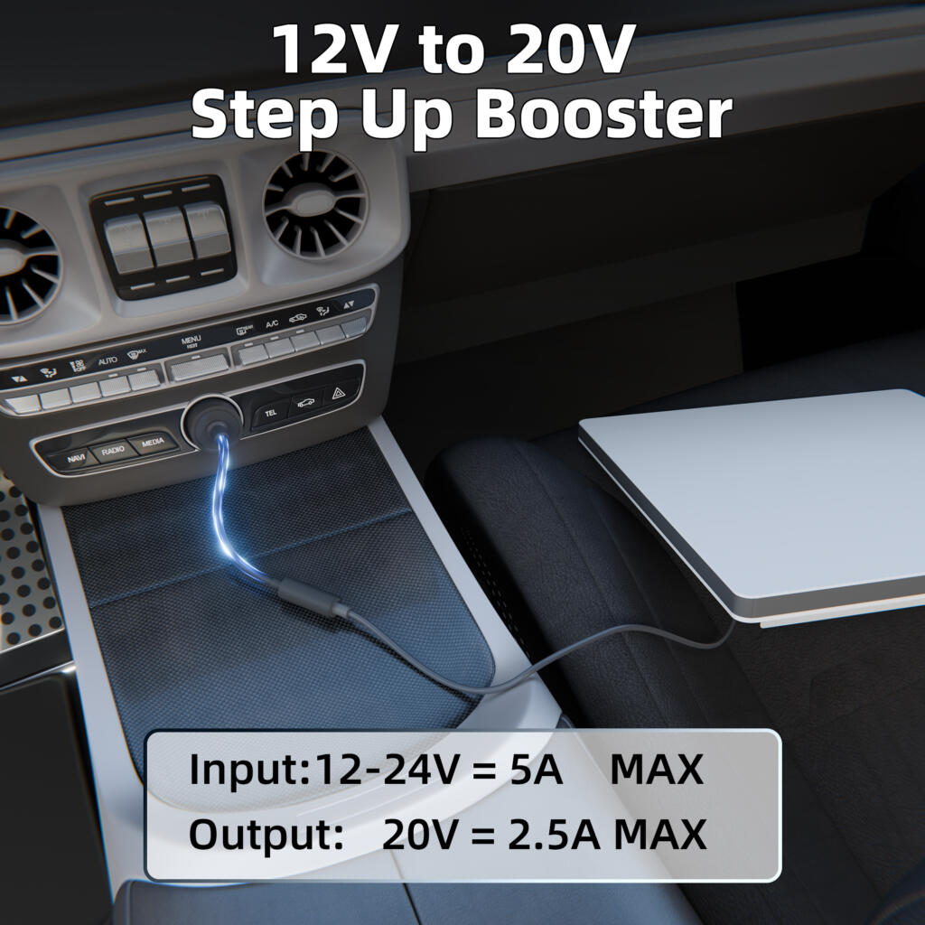 Outcamp 12V/24V Car Power Adapter for Starlink Mini