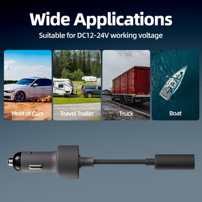 Outcamp 12V/24V Car Power Adapter for Starlink Mini