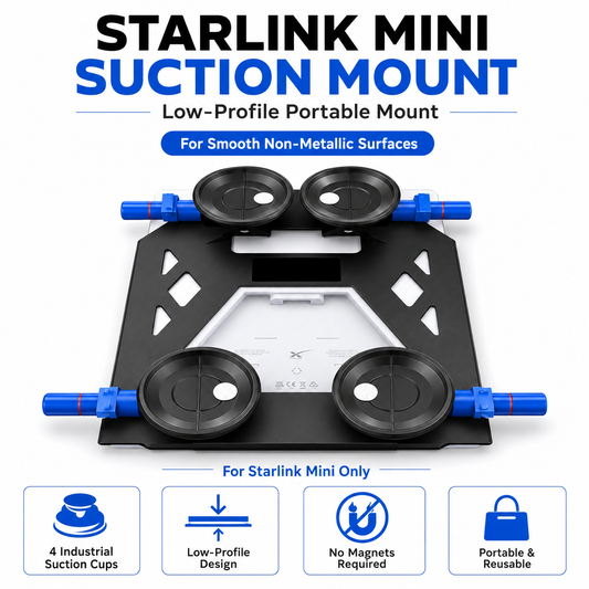 Outcamp Low-Profile Suction Mount for Starlink Mini