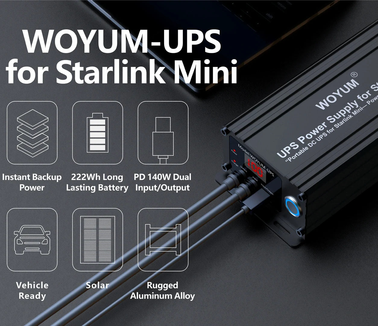 Outcamp 222Wh Portable Battery for Starlink Mini