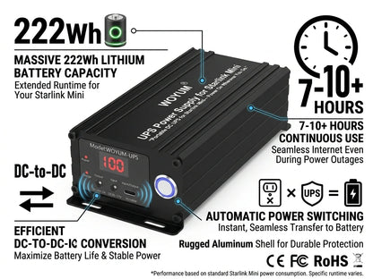 Outcamp 222Wh Portable Battery for Starlink Mini
