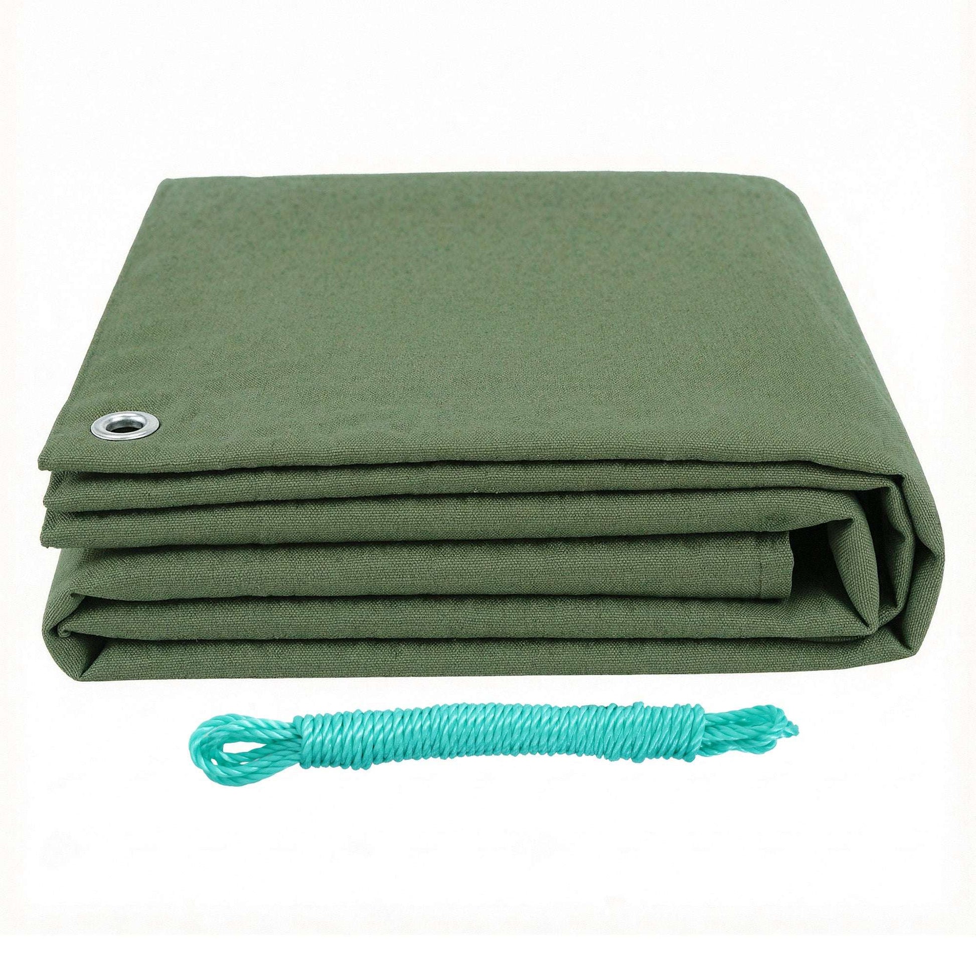 Instahut 2x3m Tarp Tarpaulin 600GSM Camping Canvas Heavy Duty Water Resistant