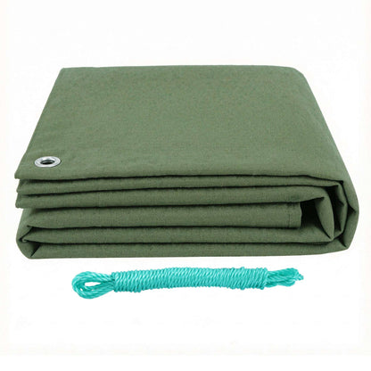 Instahut 2x3m Tarp Tarpaulin 600GSM Camping Canvas Heavy Duty Water Resistant