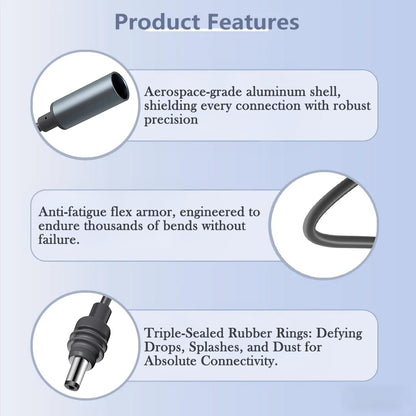 Starlink Mini DC5521 Extension Cable 7-inch,Compatible with Starlink Mini Pipe Adapter & Original Power Cable