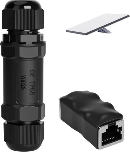 Starlink Ethernet  Connector,RJ45 Coupler, Ethernet Female to Female Extender with Lightning Protection and IP68 Waterproof,CAT8/CAT7/CAT6/CAT5E Cables