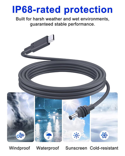 Starlink Mini Power Cable 3.3FT USB-C to DC5521