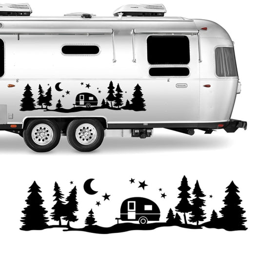 Tree Forest Vinyl Decal Sticker for SUV, RV or Caravan