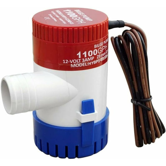12V Marine Bilge Pump 1100GPH Non-Automatic