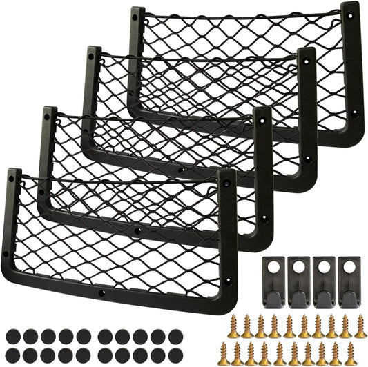 Caravan Mesh Storage Nets 4 Pack with Plastic Frame