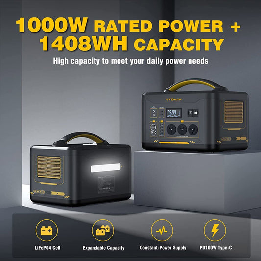 Jump 1000X 1000W Solar Generator with 220W Panel