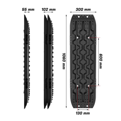 Recovery Tracks Gen 3.0 Kit - X-BULL Black