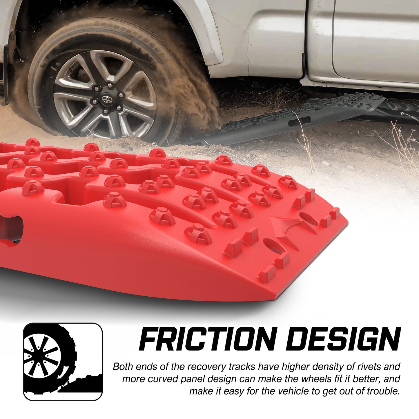 X-BULL Gen 3.0 Recovery Tracks Kit - Red
