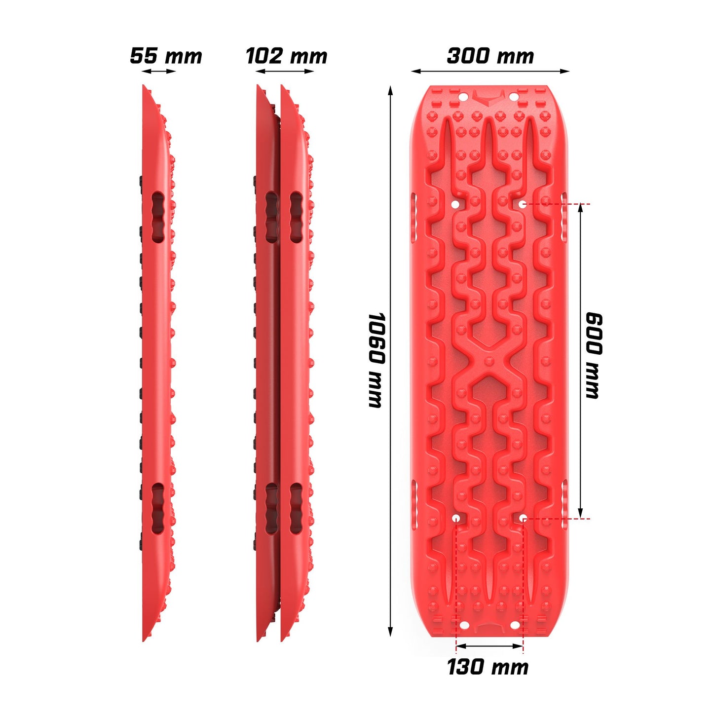 X-BULL Gen 3.0 Recovery Tracks Kit - Red