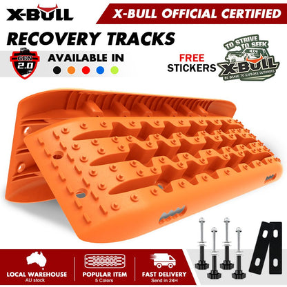 Recovery Tracks Gen 2.0 with Mounting Pins - X-BULL Orange