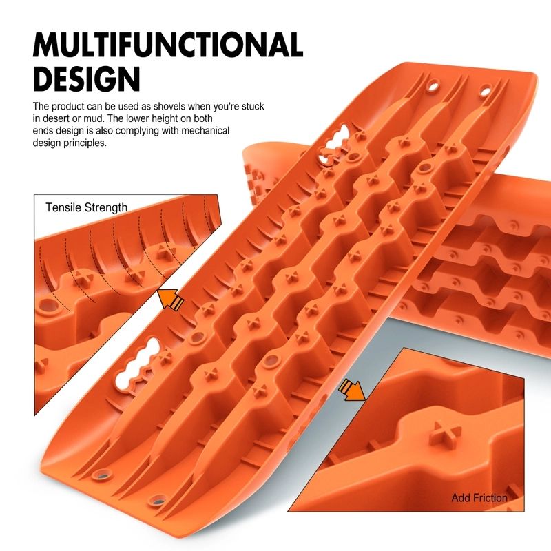 Recovery Tracks Gen 2.0 with Mounting Pins - X-BULL Orange