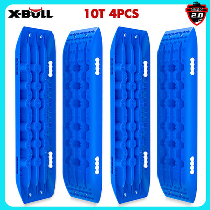 X-BULL Recovery tracks Sand tracks 2 pairs Sand / Snow / Mud 10T 4WD Gen 2.0 - blue