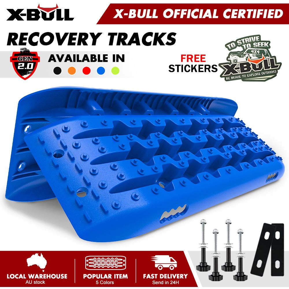 Recovery Tracks Gen 2.0 with Mounting Pins - Blue