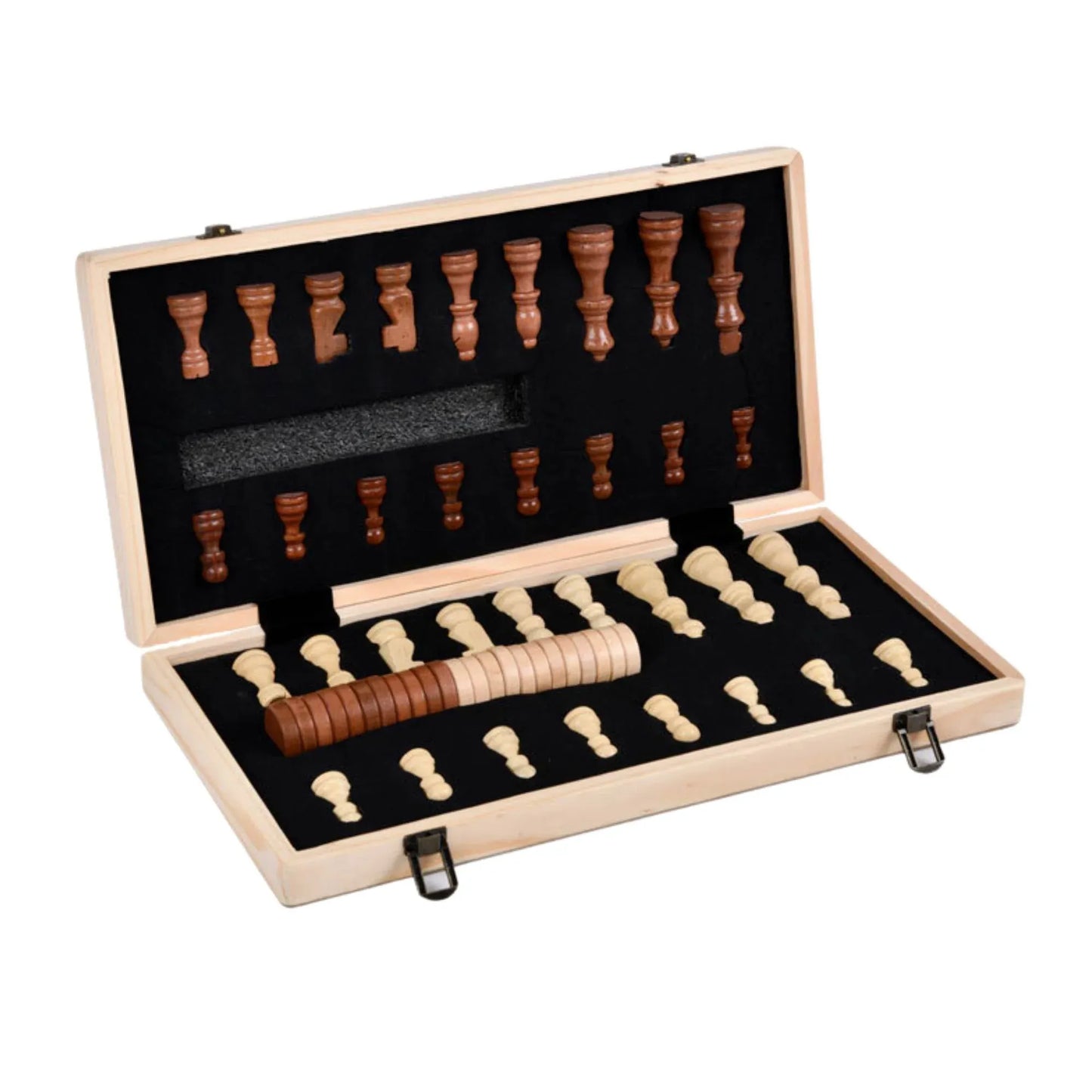 Social Hike 2-in-1 Magnetic Travel Chess & Checkers Set