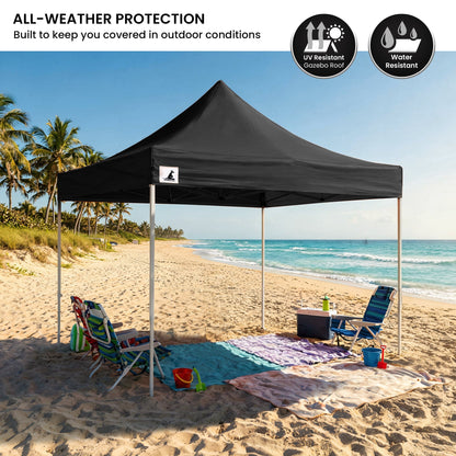 Wallaroo Pop-Up Marquee 3x3m with Walls - Black