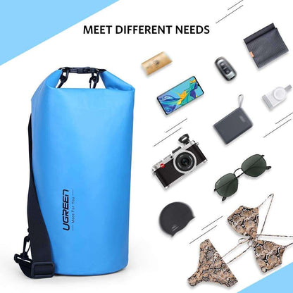 UGREEN Floating Waterproof Dry Bag for Cycling/Biking/Swimming/Rafting/Water Sport - Blue - Just Camp | Best Value Outdoor & Camping Store in Australia