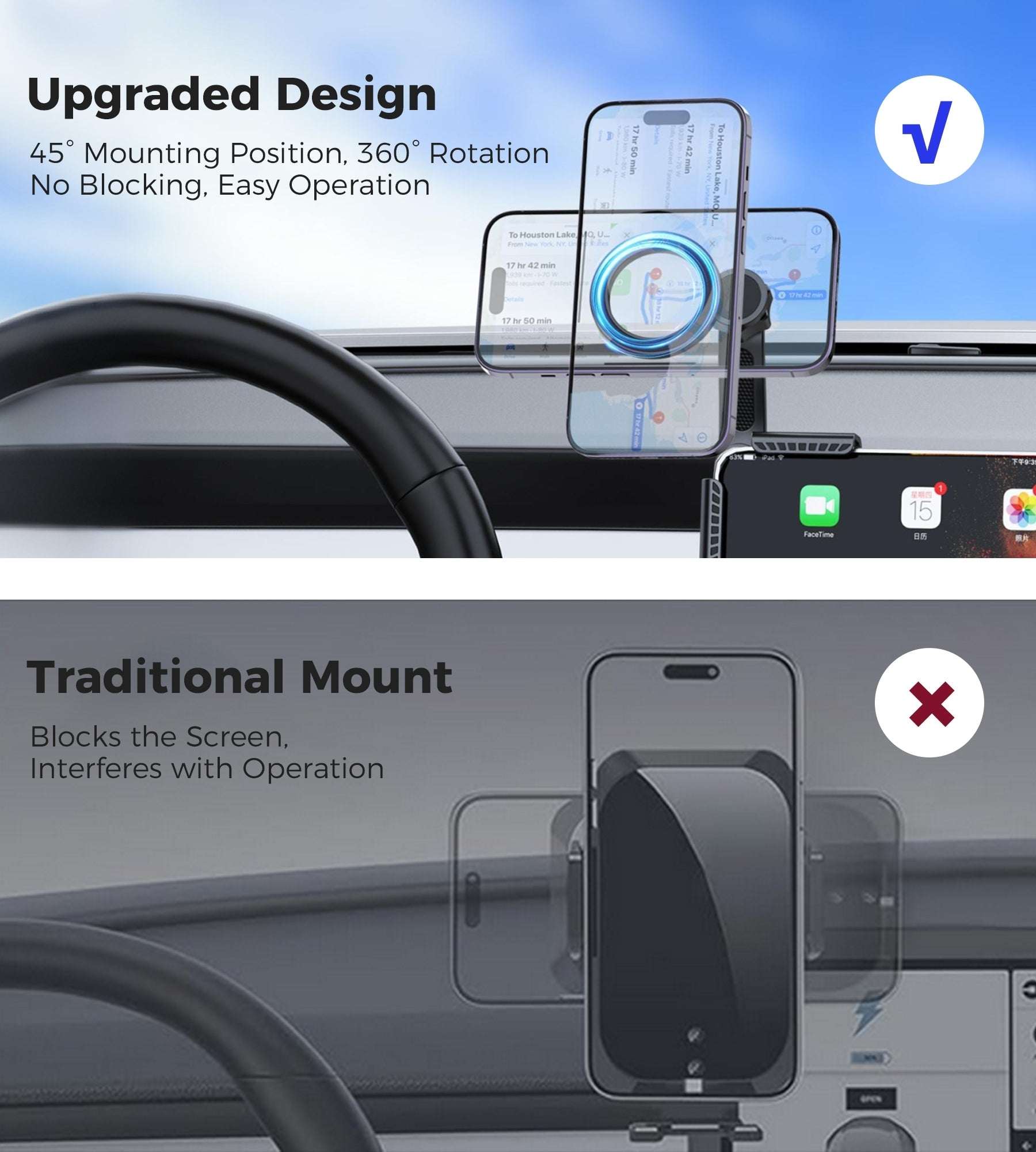 Choetech H090 Car Headrest Tablet & Phone Holder (4.7-10.2 inch)