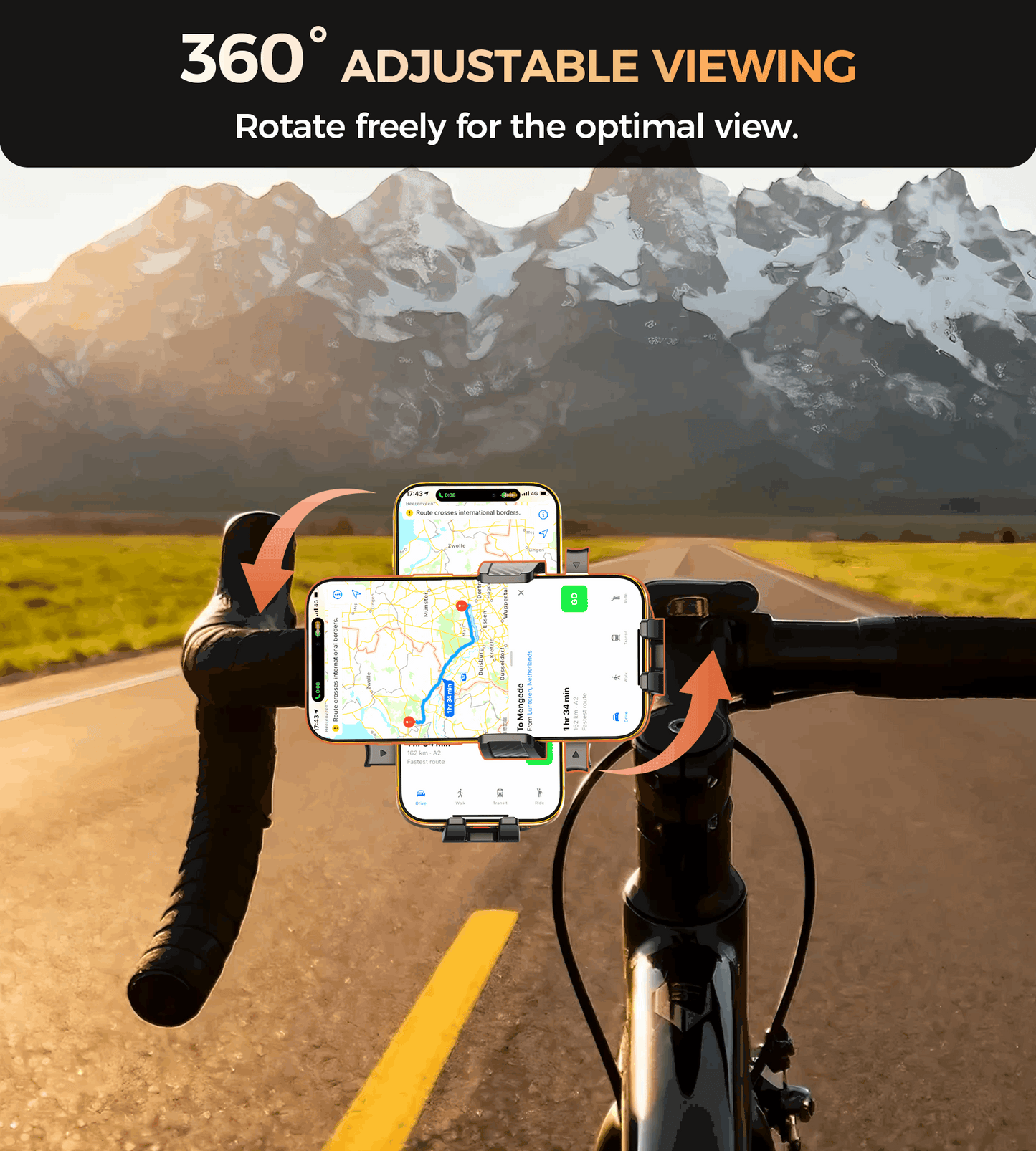 Choetech H094 Cycling Phone Holder Bike Handlebar Mount 360-degree Rotation