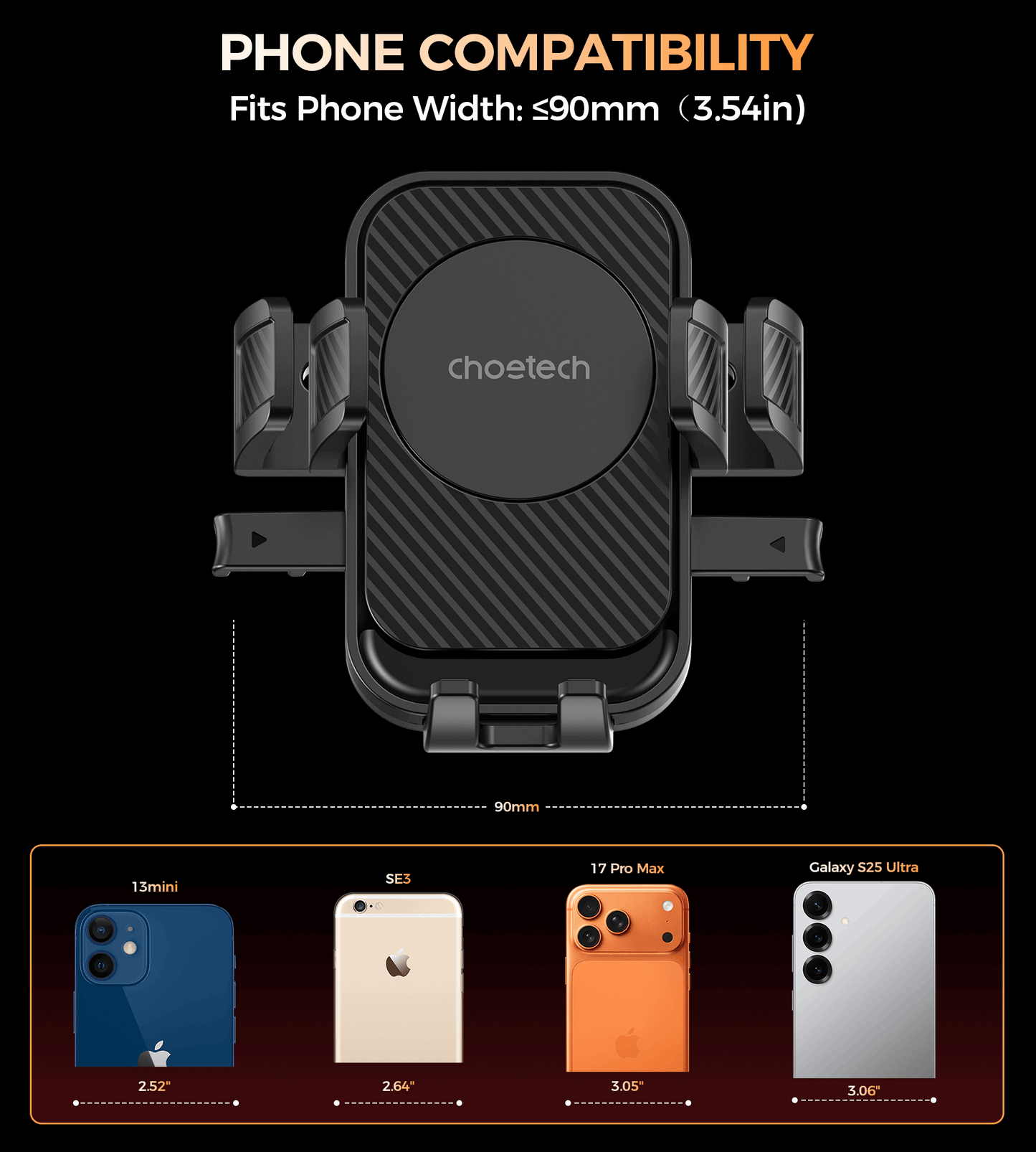 Choetech H094 Cycling Phone Holder Bike Handlebar Mount 360-degree Rotation