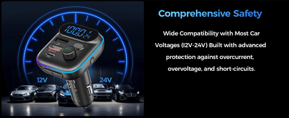 Choetech TC0050 PD36W Bluetooth FM Car Transmitter Charger