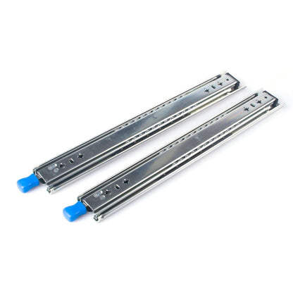 16in Pair 150KG Heavy Duty Drawer Slides Rails Runners Locking Ball Bearing - Just Camp | Best Value Outdoor & Camping Store in Australia