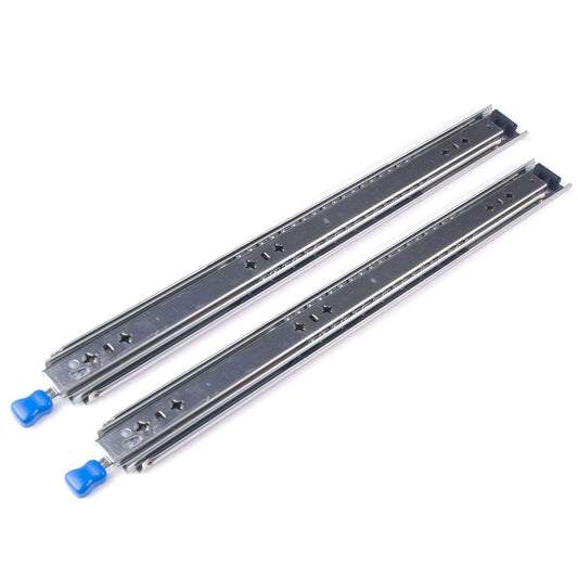 22in Pair 150KG Heavy Duty Drawer Slides Rails Runners Locking Ball Bearing - Just Camp | Best Value Outdoor & Camping Store in Australia