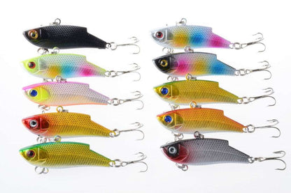 10x 5.5cm Vib Bait Fishing Lure Lures Hook Tackle Saltwater