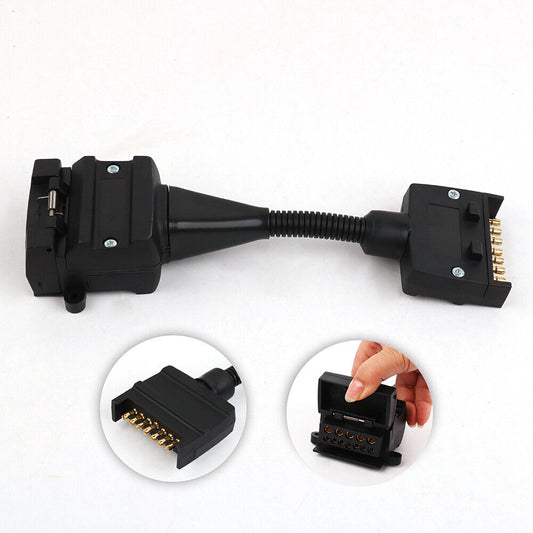 7 Pin to 12 Pin Flat Trailer Adaptor 12V