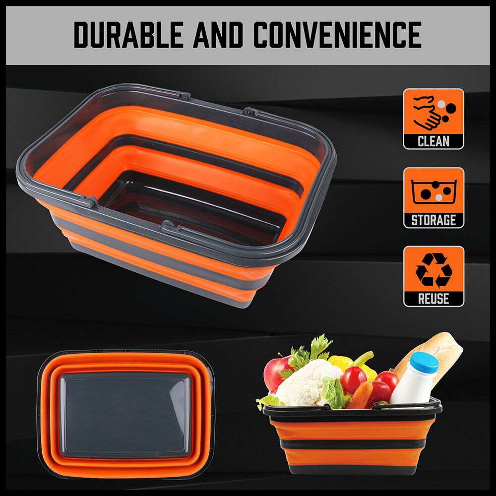 Adjustable Collapsible Sink 16L Large Portable Basket Wash Basin Outdoor Camping