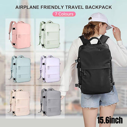 Waterproof Travel Backpack Outdoor Sports Shoulder Bag Hiking Camping Daypack - Blue