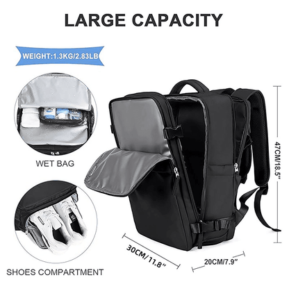 Waterproof Travel Backpack Outdoor Sports Shoulder Bag Hiking Camping Daypack - Pink