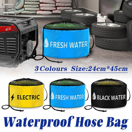 Caravan Hose Storage Bag Yellow 24x45cm